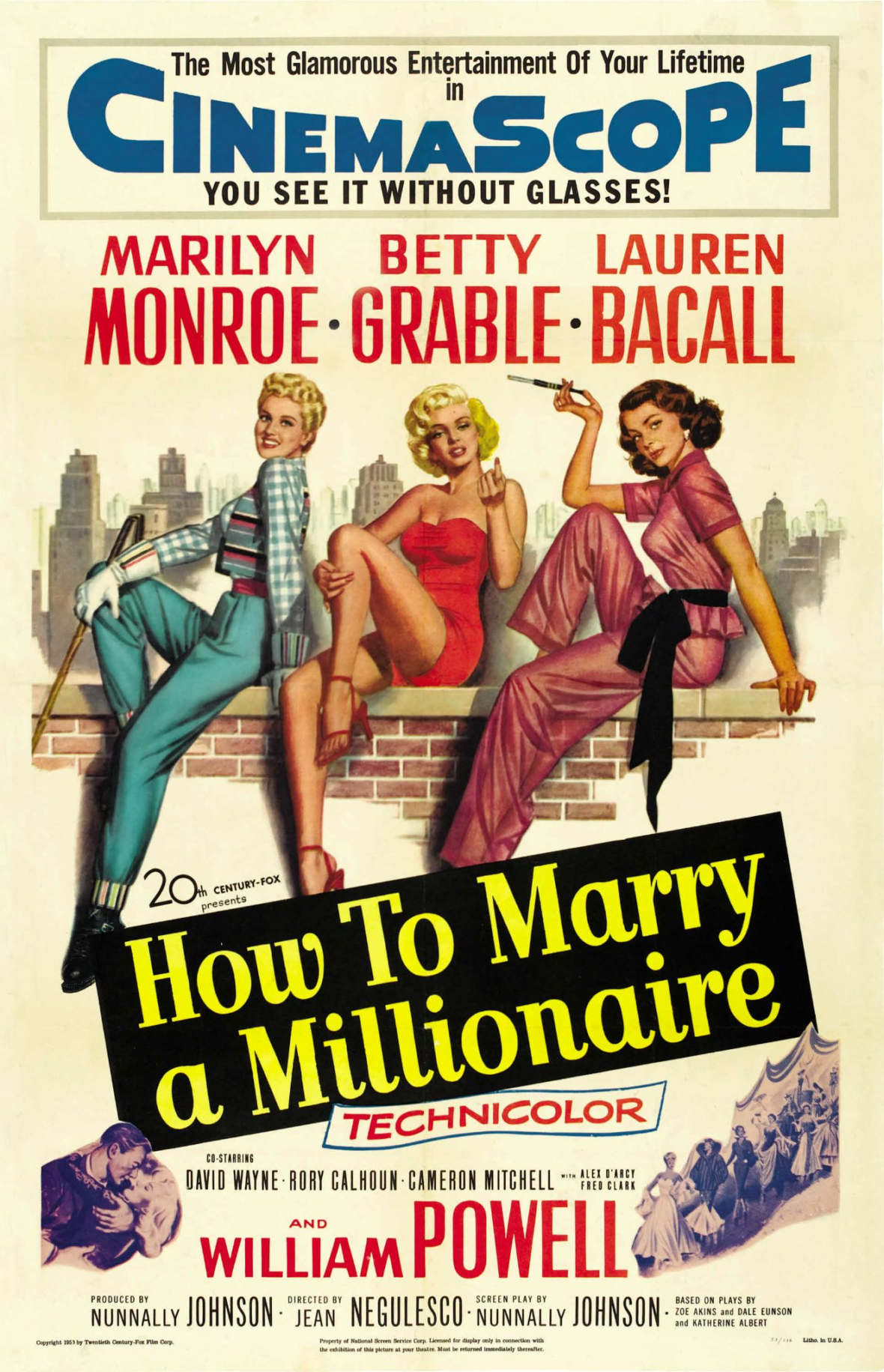 Movies About Blondes: How To Marry A Millionaire