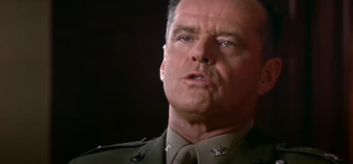 16 Weird Movie Quotes That Don't Make Any Sense 19 Weird movie quotes, A Few Good Men, Credit: Columbia Pictures
