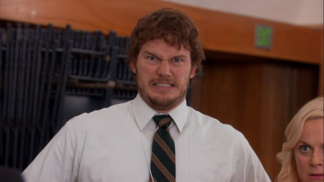 Parks And Recreation, Andy Cringing