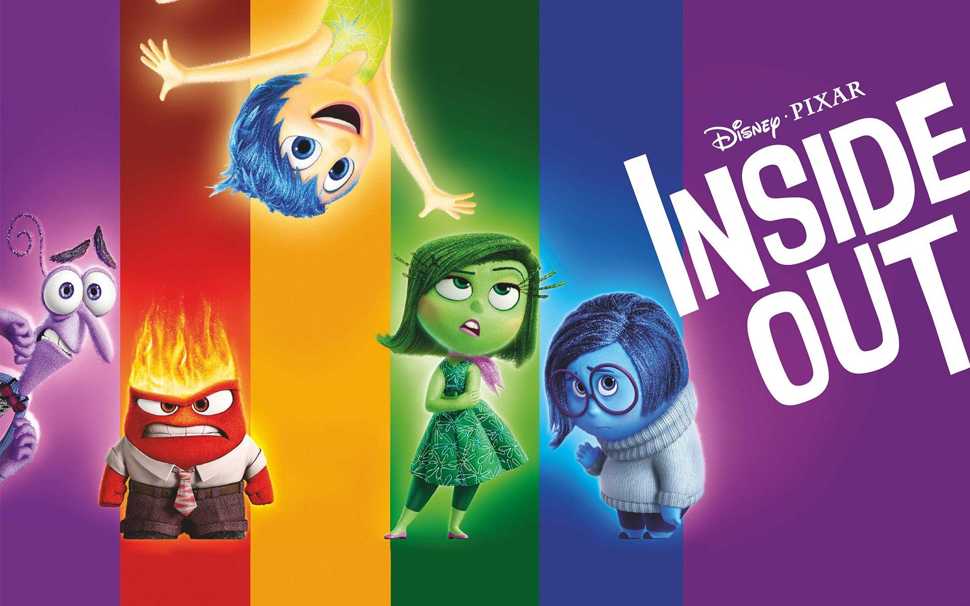 The emotions from the move Inside Out.