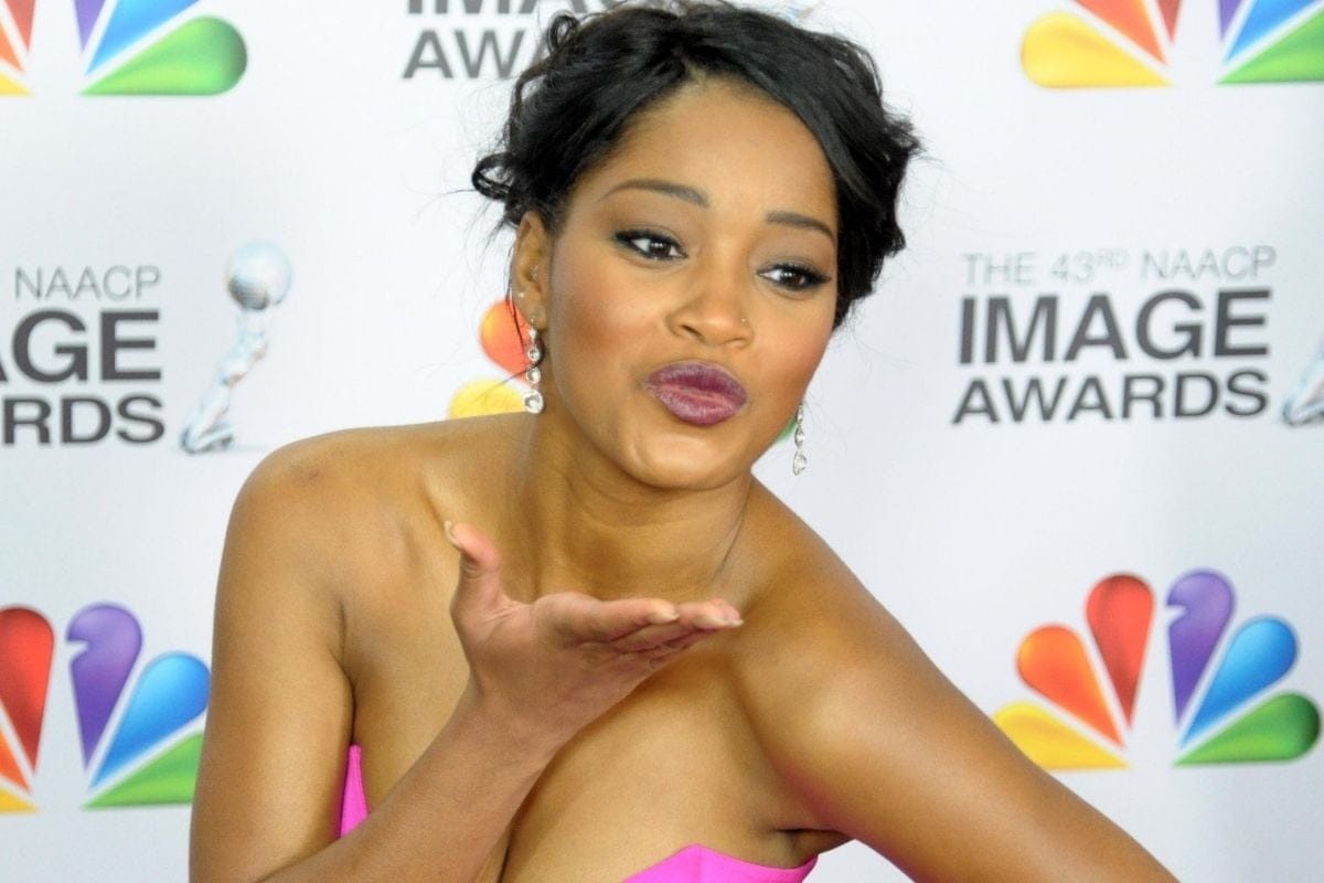 Feb 17, 2012; Los Angeles, CA, USA; Actress and singer Keke Palmer arrives at the 43rd NAACP Image Awards at the Shrine Auditorium.
