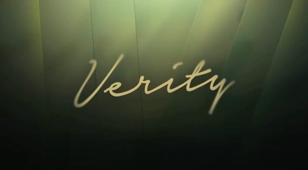 Verity Trailer Title Screen