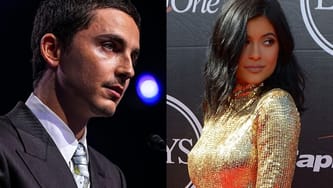 Left: Actor Timothée Chalamet Accepts His Spotlight Award For His Part In “Marty Supreme” During The Palm Springs International Film Awards In Palm Springs, Ca, Jan. 3, 2026. / Right: Jul 15, 2015; Los Angeles, Ca, Usa; Kylie Jenner Arrives For The 2015 Espy'S Award Show At Nokia Theater.