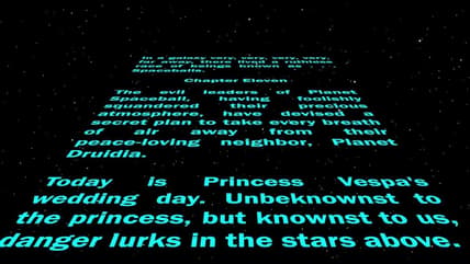 Spaceballs Title Scroll / Spaceballs Sequel