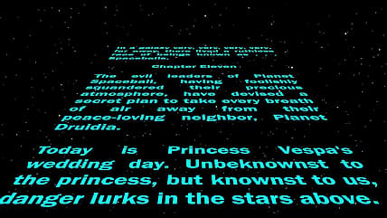 Spaceballs Title Scroll / Spaceballs Sequel