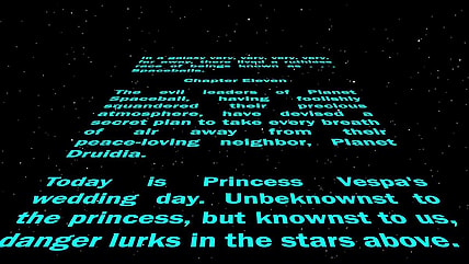 Spaceballs Title Scroll / Spaceballs Sequel