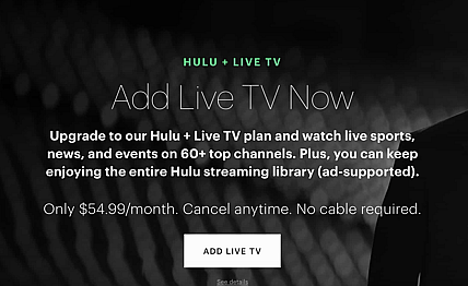 Hulu + Live Tv’s 3 Million Subscribers Further Dooms Pay Tv
