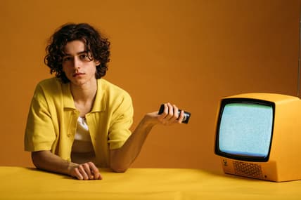 Nonchalant Tv Remote Use