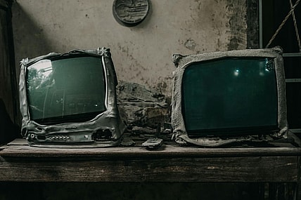 Two Melted Tvs. / Qvc