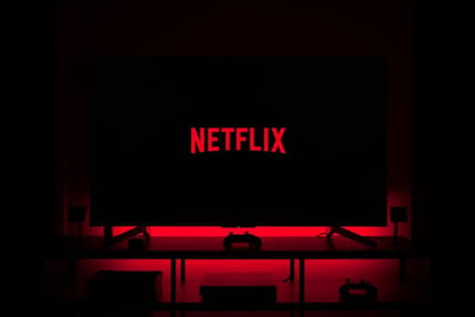 Netflix Screen With Red Backlight
