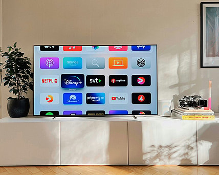Apps On Tv Screen / Disney+ / Peacock