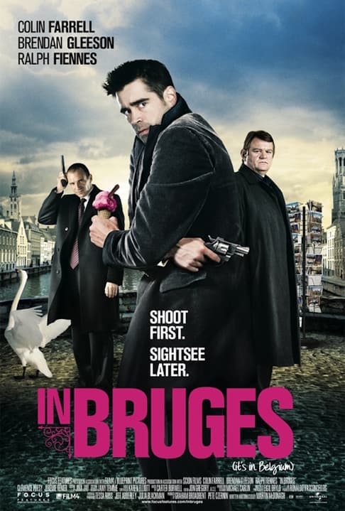 8 Movies Like The Big Lebowski And Where To Stream Them 8 In Bruges Movie Poster