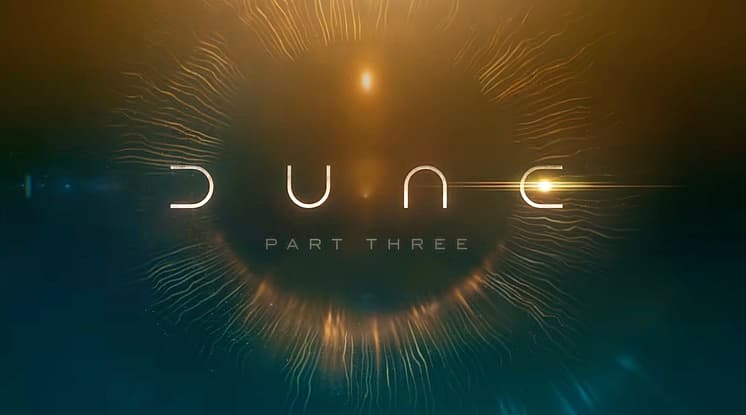 dune part 3 title screen / timothée chalamet