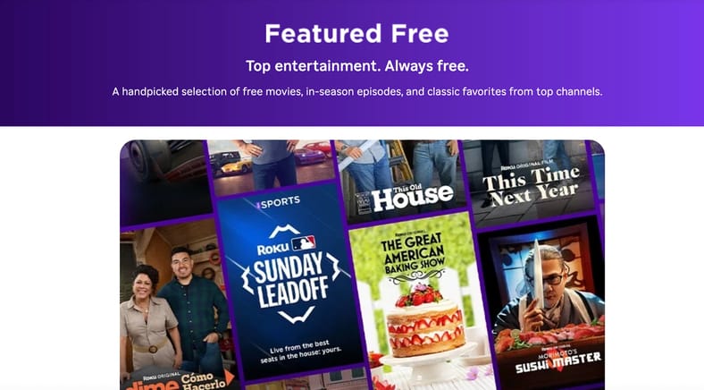 Roku Featured Free