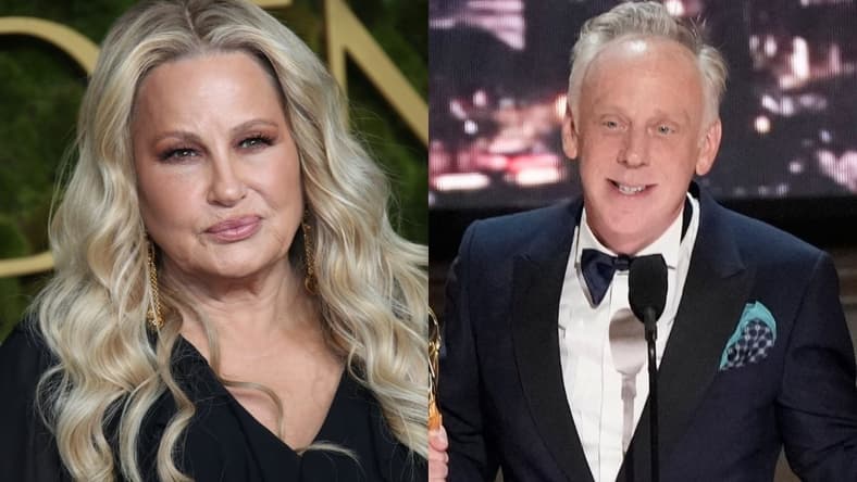 Left: Jan 5, 2025; Beverly Hills, Ca, Usa; Jennifer Coolidge At The 82Nd Annual Golden Globe Awards At The Beverly Hilton Hotel In Beverly Hills, California On Sunday, Jan. 5, 2025. / Right: Sep 12, 2022; Los Angeles, Ca, Usa; Mike White Accepts The Award For Outstanding Writing For A Limited Or Anthology Series Or Movie For His Work On The Hbo Limited Series White Lotus During The 74Th Emmy Awards At The Microsoft Theater In Los Angeles On Sept. 12, 2022..