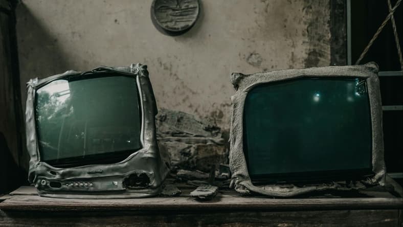 Two Melted Tvs. / Qvc