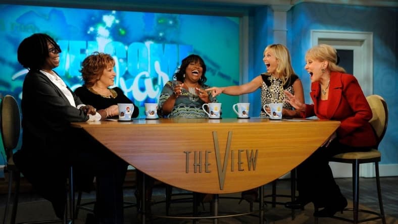 The View Dragged Into Fcc Battle Over ‘Equal Time’ Rules 2 Barbara Walters (Far Right) Shares A Laugh With (Left To Right) Whoopi Goldberg, Joy Behar, Sherri Shepherd, And Elisabeth Hasselbeck On The First Show Of The 14Th Season Of The View On Sept. 7, 2010. Barbara Walters Returned To The Job After Being Off For Several Months For Heart Surgery. It Was Walters' First Live Show Since The Heart Trouble.