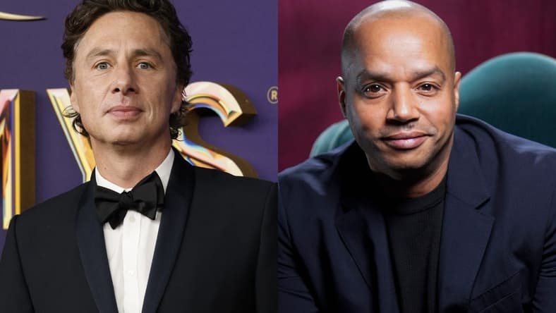Left: Sep 15, 2024; Los Angeles, Ca, Usa; Zach Braff At The 76Th Emmy Awards At The Peacock Theater On Sunday, Sept. 15, 2024, In Los Angeles. / Right: Donald Faison. / Scrubs Reboot