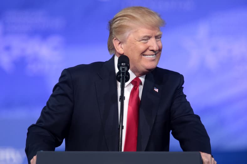 Nfl Pushes Back On Criticism From President Donald Trump And Lawmakers 4 Donald Trump At Microphone