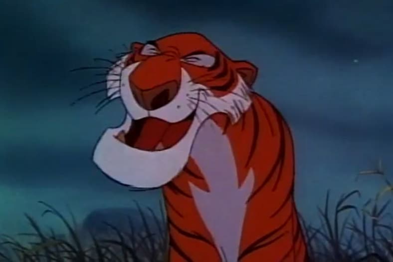Credit: Walt Disney Productions, Wiki Commons ( [[File:shere Khan - 1967 Disney Trailer.png|Shere_Khan_-_1967_Disney_Trailer]])