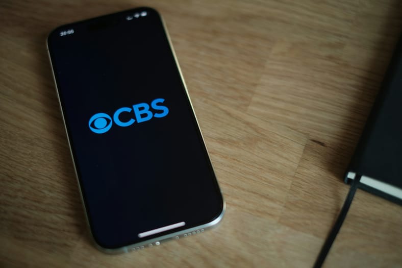 Cbs Logo On Phone