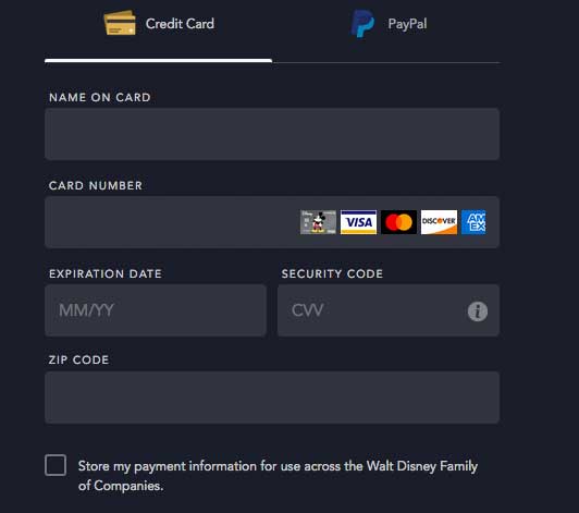 Disney+ Payment Options