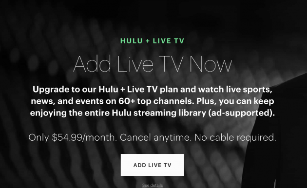 Hulu + Live Tv’s 3 Million Subscribers Further Dooms Pay Tv