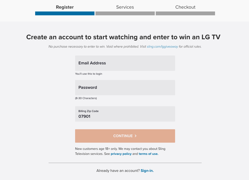 Sling Tv: Sign Up