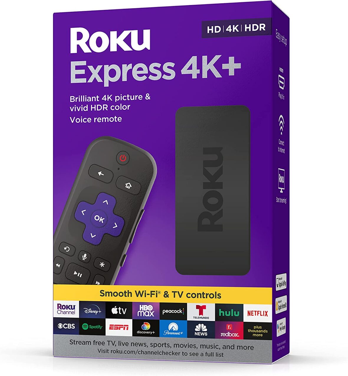 difference in roku devices: Roku Express 4k+