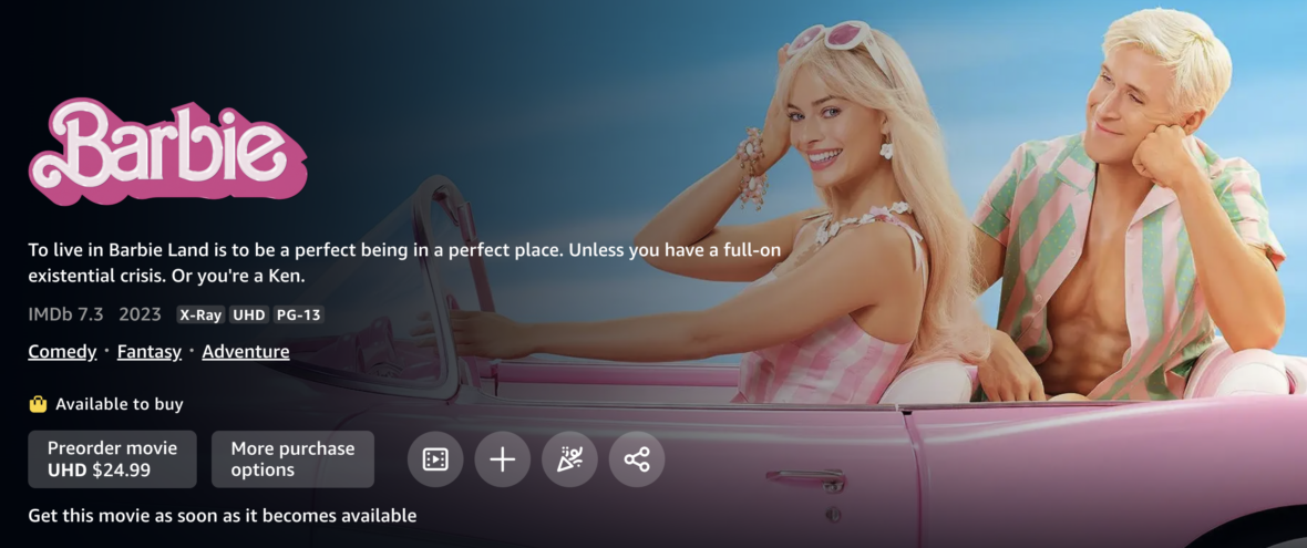 How To Watch Barbie Movie On Amazon
