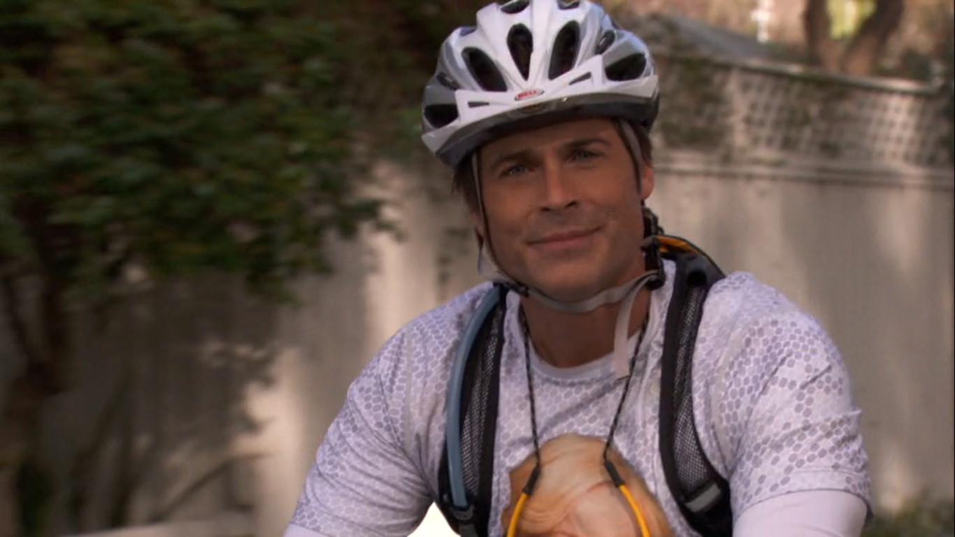 15 Best Parks And Rec Quotes 5 Parks And Recreation, Chris On Bike
