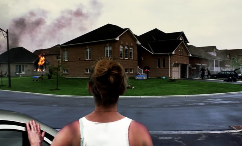 Dawn Of The Dead House On Fire