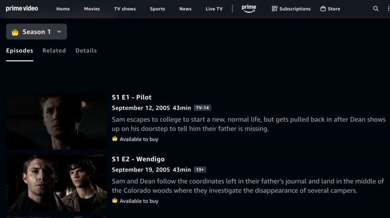 Supernatural Slated To Leave Netflix For New Home On Prime Video And Peacock In December 2025 2 Supernatural On Prime Video
